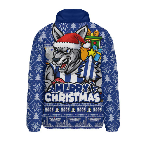 North Melbourne Padded Jacket Festive Holiday Merry Christmas Vibe