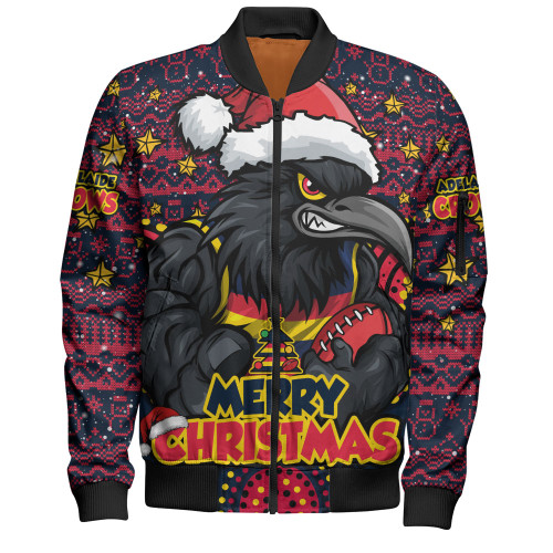 Adelaide Crows Bomber Jacket Ugly Christmas Knit Patterns Vintage Jersey