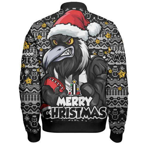 Collingwood Bomber Jacket Ugly Christmas Knit Patterns Vintage Jersey