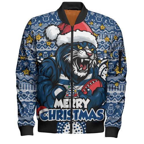 Geelong Cats Bomber Jacket Ugly Christmas Knit Patterns Vintage Jersey