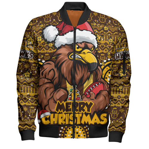 Hawthorn Bomber Jacket Ugly Christmas Knit Patterns Vintage Jersey