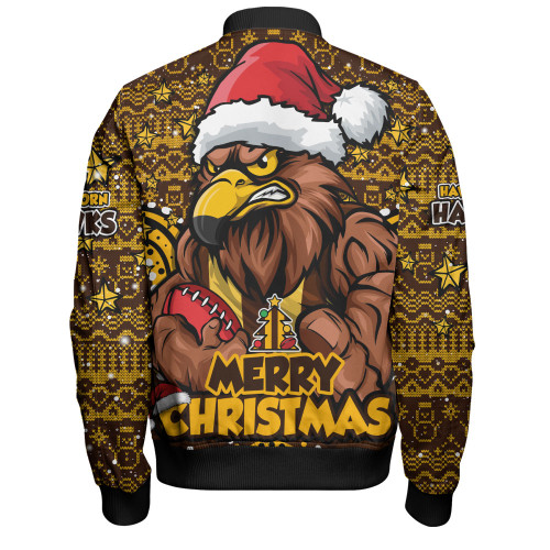 Hawthorn Bomber Jacket Ugly Christmas Knit Patterns Vintage Jersey
