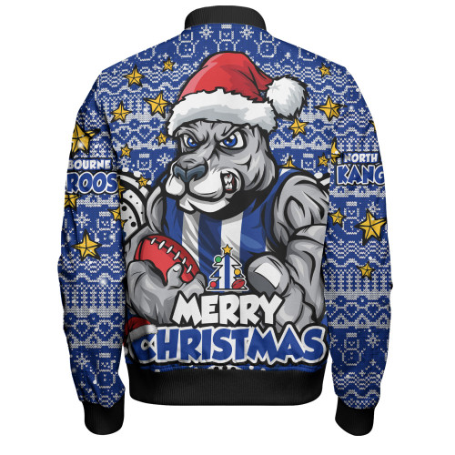 North Melbourne Bomber Jacket Ugly Christmas Knit Patterns Vintage Jersey