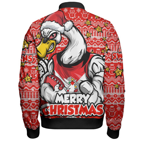 Sydney Swans Bomber Jacket Ugly Christmas Knit Patterns Vintage Jersey