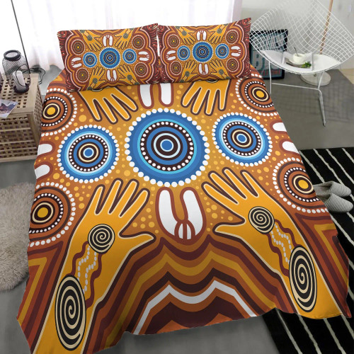 Australia Aboriginal Bedding Set - Indegenous Dot Painting Art Australia Aboriginal Bedding Set - Indegenous Dot Painting Art