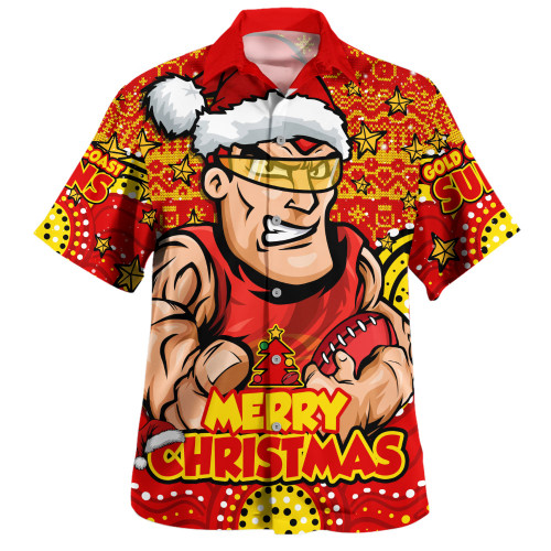 Gold Coast SUNS Hawaiian Shirt Ugly Christmas Knit Patterns Vintage Jersey
