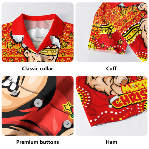 Gold Coast SUNS Hawaiian Shirt Ugly Christmas Knit Patterns Vintage Jersey