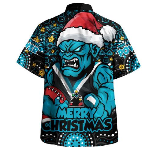 Port Adelaide Hawaiian Shirt Ugly Christmas Knit Patterns Vintage Jersey