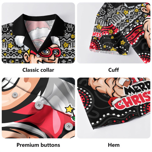 St Kilda Hawaiian Shirt Ugly Christmas Knit Patterns Vintage Jersey