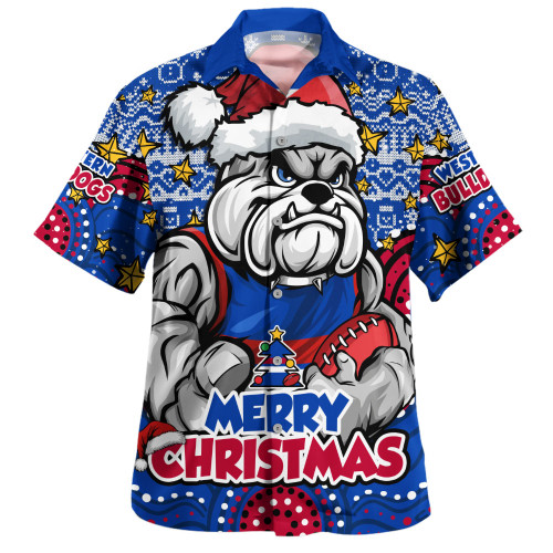 Western Bulldogs Hawaiian Shirt Ugly Christmas Knit Patterns Vintage Jersey