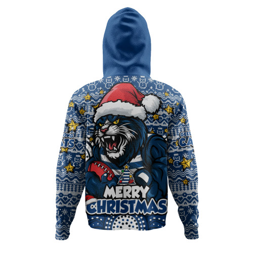 Geelong Cats Hoodie Ugly Christmas Knit Patterns Vintage Jersey