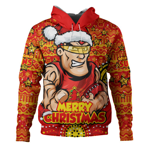 Gold Coast SUNS Hoodie Ugly Christmas Knit Patterns Vintage Jersey