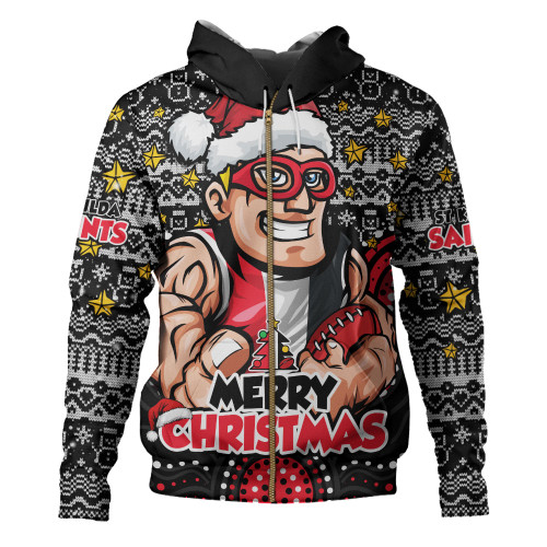 St Kilda Hoodie Ugly Christmas Knit Patterns Vintage Jersey