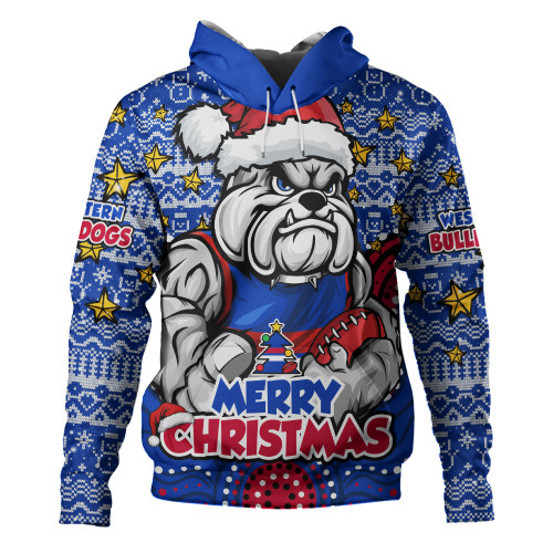Western Bulldogs Hoodie Ugly Christmas Knit Patterns Vintage Jersey