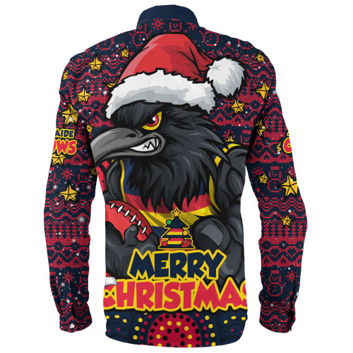 Adelaide Crows Long Sleeve Shirt Ugly Christmas Knit Patterns Vintage Jersey