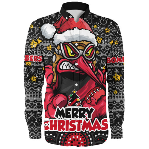 Essendon Long Sleeve Shirt Ugly Christmas Knit Patterns Vintage Jersey