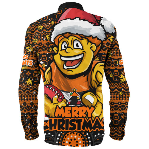 GWS GIANTS Long Sleeve Shirt Ugly Christmas Knit Patterns Vintage Jersey