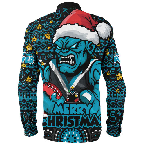 Port Adelaide Long Sleeve Shirt Ugly Christmas Knit Patterns Vintage Jersey
