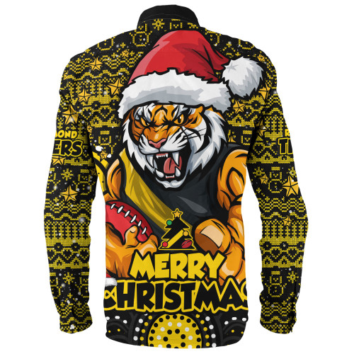 Richmond Long Sleeve Shirt Ugly Christmas Knit Patterns Vintage Jersey