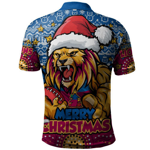 Brisbane Lions Polo Shirt Ugly Christmas Knit Patterns Vintage Jersey