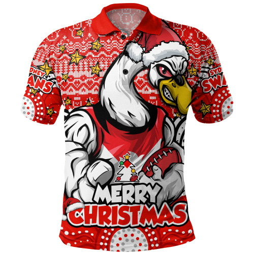 Sydney Swans Polo Shirt Ugly Christmas Knit Patterns Vintage Jersey