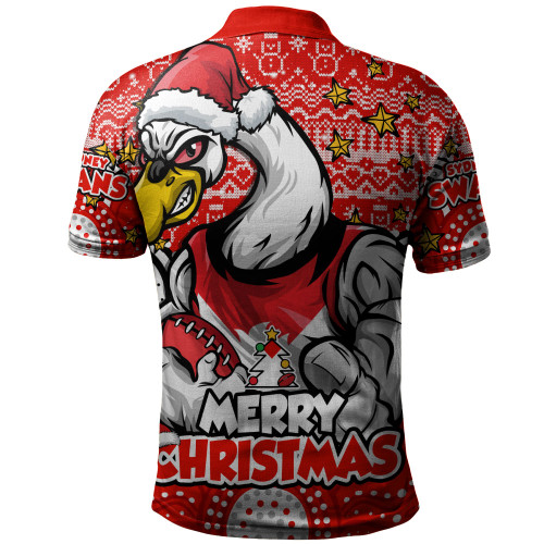 Sydney Swans Polo Shirt Ugly Christmas Knit Patterns Vintage Jersey