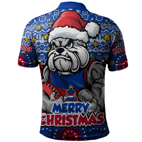 Western Bulldogs Polo Shirt Ugly Christmas Knit Patterns Vintage Jersey
