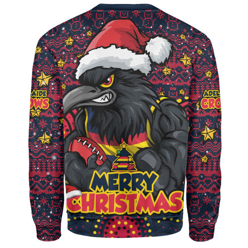 Adelaide Crows Sweatshirt Ugly Christmas Knit Patterns Vintage Jersey