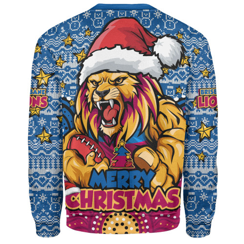 Brisbane Lions Sweatshirt Ugly Christmas Knit Patterns Vintage Jersey