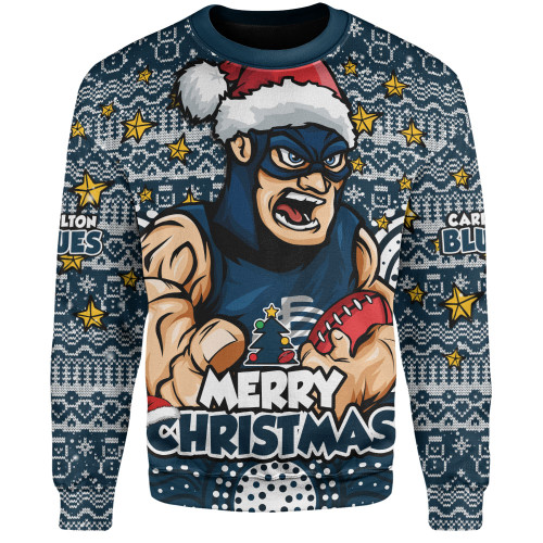 Carlton Sweatshirt Ugly Christmas Knit Patterns Vintage Jersey