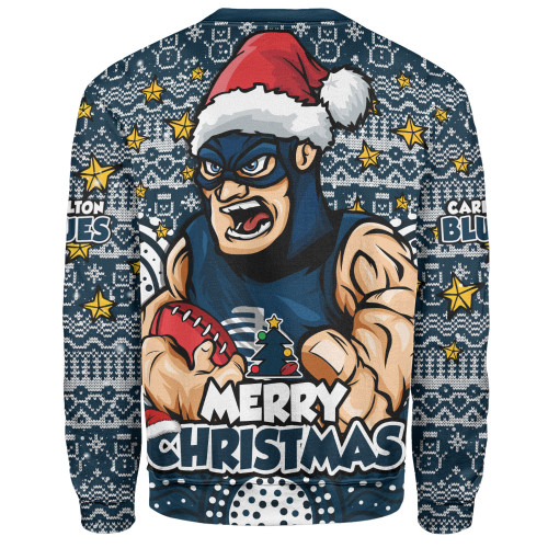 Carlton Sweatshirt Ugly Christmas Knit Patterns Vintage Jersey