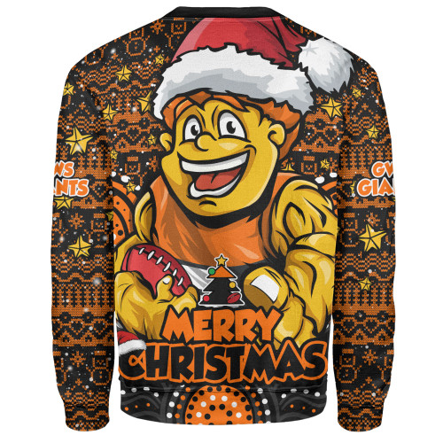 GWS GIANTS Sweatshirt Ugly Christmas Knit Patterns Vintage Jersey