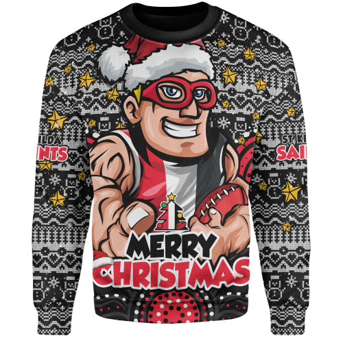 St Kilda Sweatshirt Ugly Christmas Knit Patterns Vintage Jersey