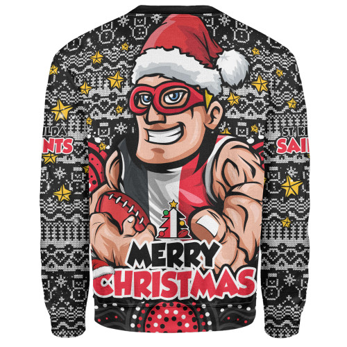 St Kilda Sweatshirt Ugly Christmas Knit Patterns Vintage Jersey