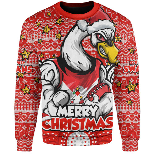 Sydney Swans Sweatshirt Ugly Christmas Knit Patterns Vintage Jersey