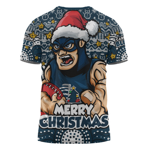 Carlton T-Shirt Ugly Christmas Knit Patterns Vintage Jersey
