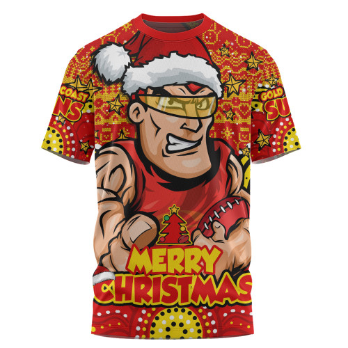 Gold Coast SUNS T-Shirt Ugly Christmas Knit Patterns Vintage Jersey