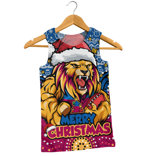 Brisbane Lions Men Singlet Ugly Christmas Knit Patterns Vintage Jersey