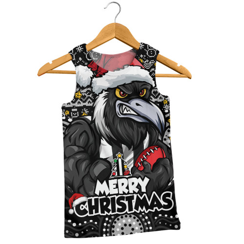 Collingwood Men Singlet Ugly Christmas Knit Patterns Vintage Jersey