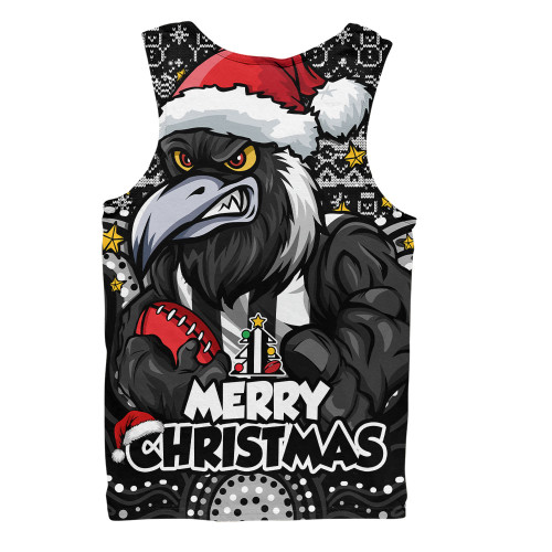 Collingwood Men Singlet Ugly Christmas Knit Patterns Vintage Jersey