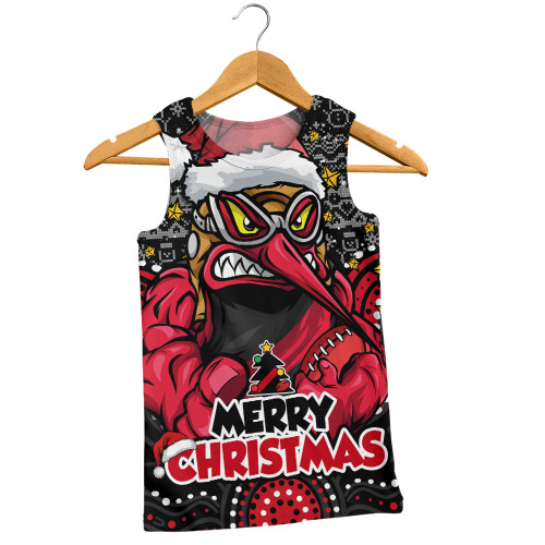 Essendon Men Singlet Ugly Christmas Knit Patterns Vintage Jersey