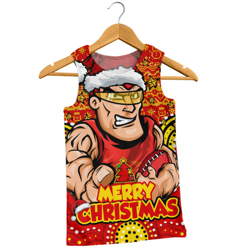 Gold Coast SUNS Men Singlet Ugly Christmas Knit Patterns Vintage Jersey