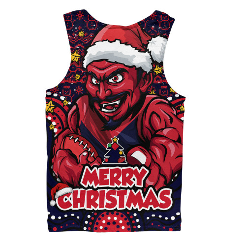 Melbourne Men Singlet Ugly Christmas Knit Patterns Vintage Jersey