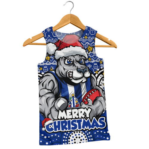 North Melbourne Men Singlet Ugly Christmas Knit Patterns Vintage Jersey