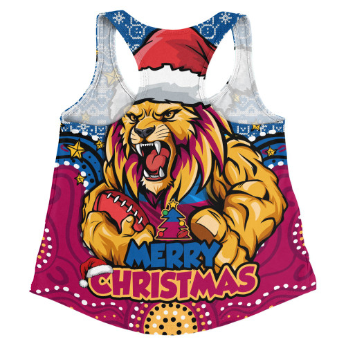 Brisbane Lions Women Racerback Singlet Ugly Christmas Knit Patterns Vintage Jersey