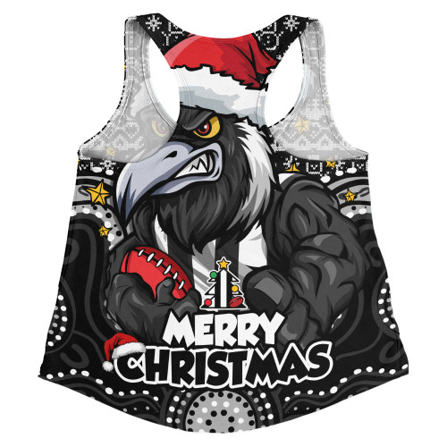 Collingwood Women Racerback Singlet Ugly Christmas Knit Patterns Vintage Jersey