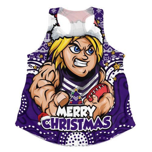 Fremantle Women Racerback Singlet Ugly Christmas Knit Patterns Vintage Jersey