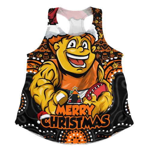 GWS GIANTS Women Racerback Singlet Ugly Christmas Knit Patterns Vintage Jersey