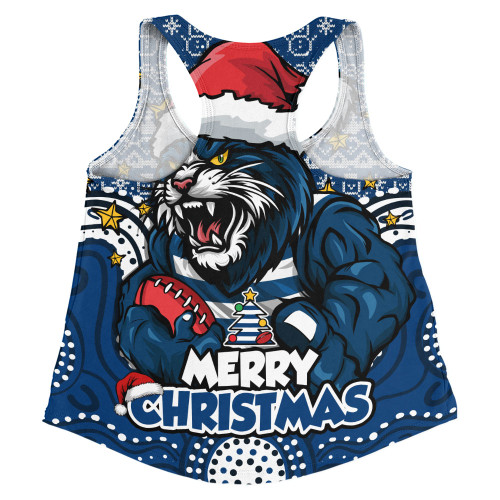 Geelong Cats Women Racerback Singlet Ugly Christmas Knit Patterns Vintage Jersey