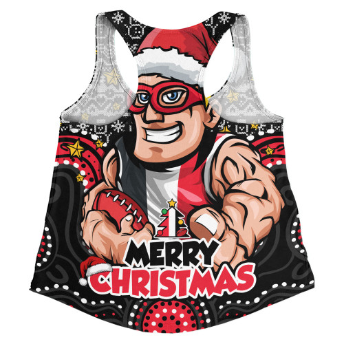 St Kilda Women Racerback Singlet Ugly Christmas Knit Patterns Vintage Jersey